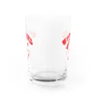 モルモットの家族　もるもるも　オリジナルグッズのモッチャマン Water Glass :back