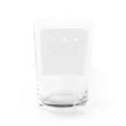 rilybiiのKhaki gray × Cream three tulip Water Glass :back