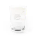 むぎこむ工房の上目遣いのハリネズミ Water Glass :back