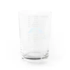 ヒロシオーバーダイブの日本酒チャート・水彩ネコver（温度と呼び名） Water Glass :back