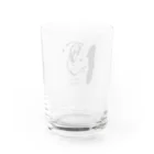 千利煌（せんのりこう）の前衛書道ロゴ（酒） Water Glass :back