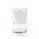 茶色三毛猫ルームの夕方の三毛猫の影 Water Glass :back