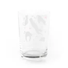 Drecome_Designのシンプルキャット 黒 Water Glass :back
