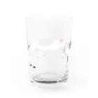  ちぢみんのおさんぽにゃんこ Water Glass :back