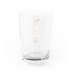 PALA's SHOPの〇和風柄　白と黒　花模様　(さくら色) Water Glass :back