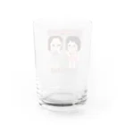 ANAN＠猫ひろしの人🥚🥚の鼻ホジ姉妹 Water Glass :back