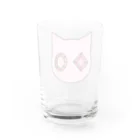 ベンジャミン8の宝石の目　ピンク Water Glass :back