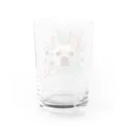 1cm浮いてるお餅くんのキラキラお餅くん Water Glass :back