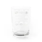 SU-KUのにゃんこと一緒に(文房具Ver.) Water Glass :back