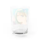 雪之丞ଳ⸒ ⸒の【くらげのくらー】道中のみどりさん Water Glass :back