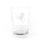 猫の手貸しますの草と猫 Water Glass :back