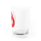 りさぽむストア SUZURIのだるマン　グラス Water Glass :back