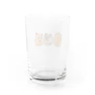 haru_kumaのくまブラザーズ(カラー) Water Glass :back