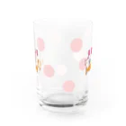 ネコのうーたんになりたいくちばしショップのるるる♪どっと Water Glass :back