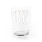PokuStarの甘エビ x6 Water Glass :back