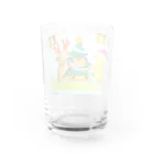 昼太小屋のミカド3きょーだい　クリスマス Water Glass :back
