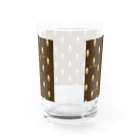 パンニマルのチョココロネに囚われたうさぎ パターン Water Glass :back