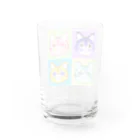 02のねこたち Water Glass :back