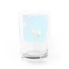 旅するナースのひつじの赤ちゃん モンモン Water Glass :back