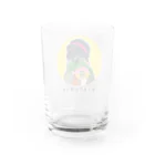 えるポピ・ハッピー・グッズショップの見てるだけポリスのウロコインコ  Water Glass :back