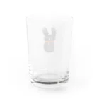 パンダラボの黒うさぎくんオレンジリボンつき Water Glass :back