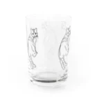 amu-toの5連キメねこ Water Glass :back