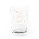 KIYOKA88WONDERLANDの願ったりーの叶ったりーの　うさぎちゃん Water Glass :back