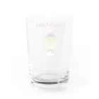 NIKORASU GOのかき氷デザイン「宇治金時」（Tシャツ・パーカー・グッズ・ETC） Water Glass :back