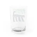 モントペペリの二階建て猫グラス Water Glass :back