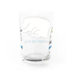 Dog Drawer Drawn by Dogの寝る犬は育ちすぎる？ Water Glass :back