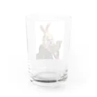 ヴァイオレットビアガーデンの新春デブうさぎガール Water Glass :back