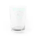 yukkuのKarate-man green Water Glass :back