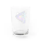 Sato Manakaのレトロウェイブなうさぎ Water Glass :back