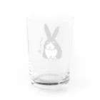 いきものや　のの（別館）の白黒うさぎ Water Glass :back