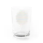 kimchinの重なり合った無数のカラフルでビビッドなリング Water Glass :back