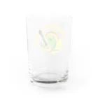 えるポピ・ハッピー・グッズショップの陽キャのキビタイボウシインコ Water Glass :back