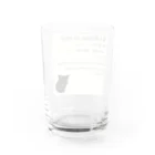 くろねこ商会の猫の額-Neko No Hitai- Water Glass :back