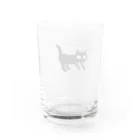 masao_art_lifeのにらむ猫ちゃん Water Glass :back