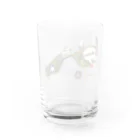 SKULL-2のノーズアートを描くすろくま。戦闘機P-40、SKULL Water Glass :back