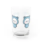 くまぽこSUZURI店のくまぽこ４ポーズ Water Glass :back