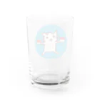 ネコのうーたんになりたいくちばしショップの「にゃすし又はすしにゃ」すし好き専用 Water Glass :back