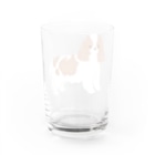 Kotetsu diary(SUZURI店)のゆるゆるキャバリア Water Glass :back