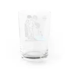 がさっ子クラブのRelease_KIDS イラスト（ブラック） Water Glass :back