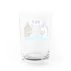 萩之助のゆるふわ馬牧場の馬が合う Water Glass :back