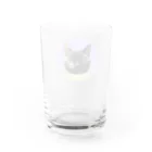 osuimono(ふーふのふ～)のきょとんとした猫 Water Glass :back