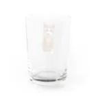 傍若無人のちゃたろうくんのすわりかたがへんなちゃたろうくん Water Glass :back