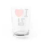 한글팝-ハングルポップ-HANGEUL POP-のI LOVE 김-I LOVE 金・キム- Water Glass :back