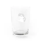 お髭ちゃんのおみせ。のハテナ猫ちゃん Water Glass :back