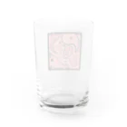 huku×2shopの目玉ペイズリー柄(赤) Water Glass :back