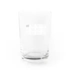 うさぎ屋の白黒まむきうさぎ Water Glass :back